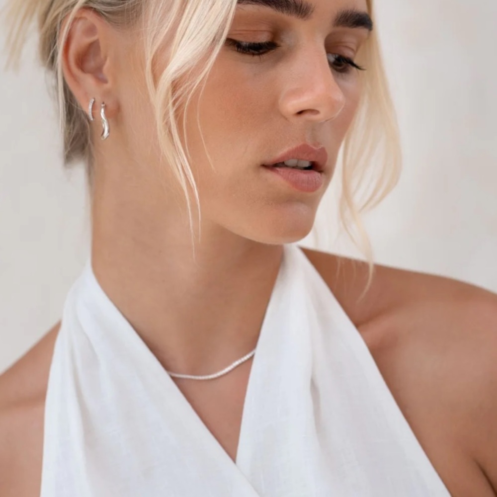 NEW 925 sterling silver and CZ tennis necklace & bracelet set